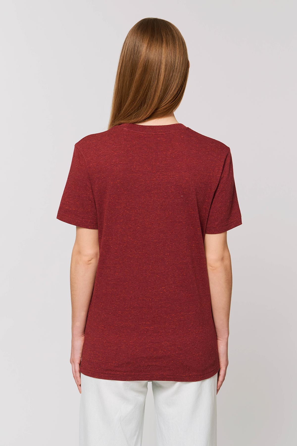 Ethical Unisex Organic Cotton T Shirt Vegan Fairtrade & Sustainable Neppy Burgundy