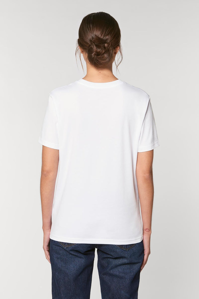 Ethical Unisex Organic Cotton T Shirt Vegan Fairtrade & Sustainable White
