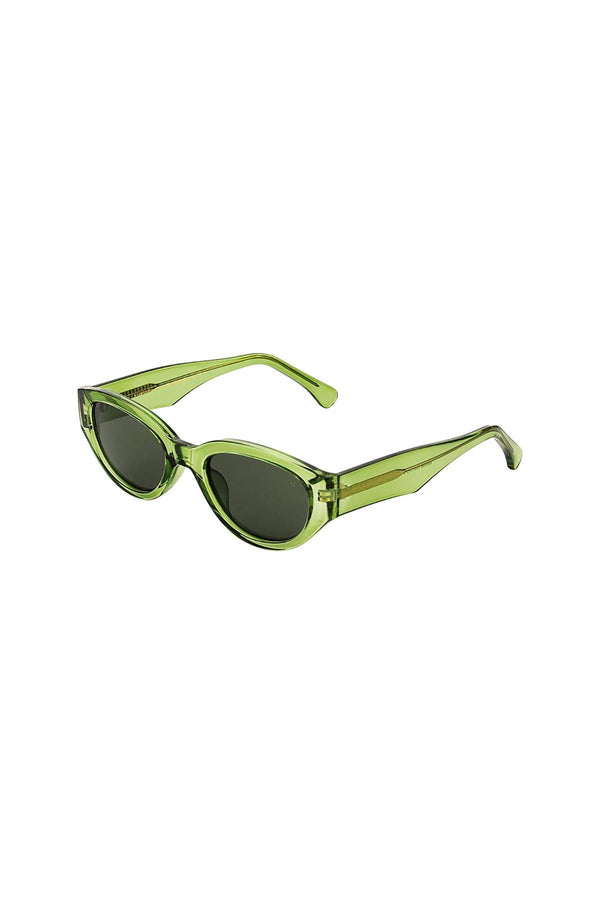 A Kjaerbede Winnie Sunglasses In Light Olive Transparent