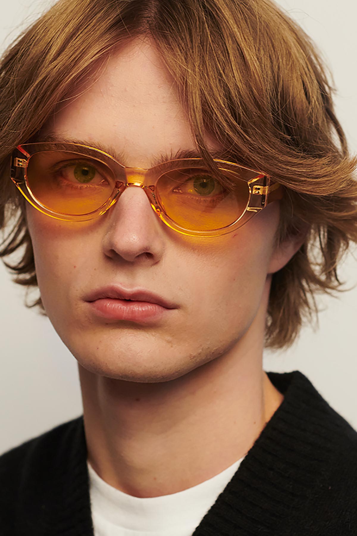 A Kjaerbede Winnie Sunglasses In Yellow Transparent