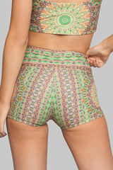 Wolven Fauna Crossover High-Waisted Short High Performance Activewear